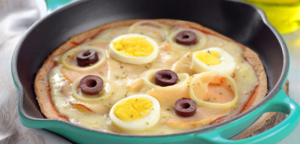 PIZZA INTEGRAL DE FRIGIDEIRA