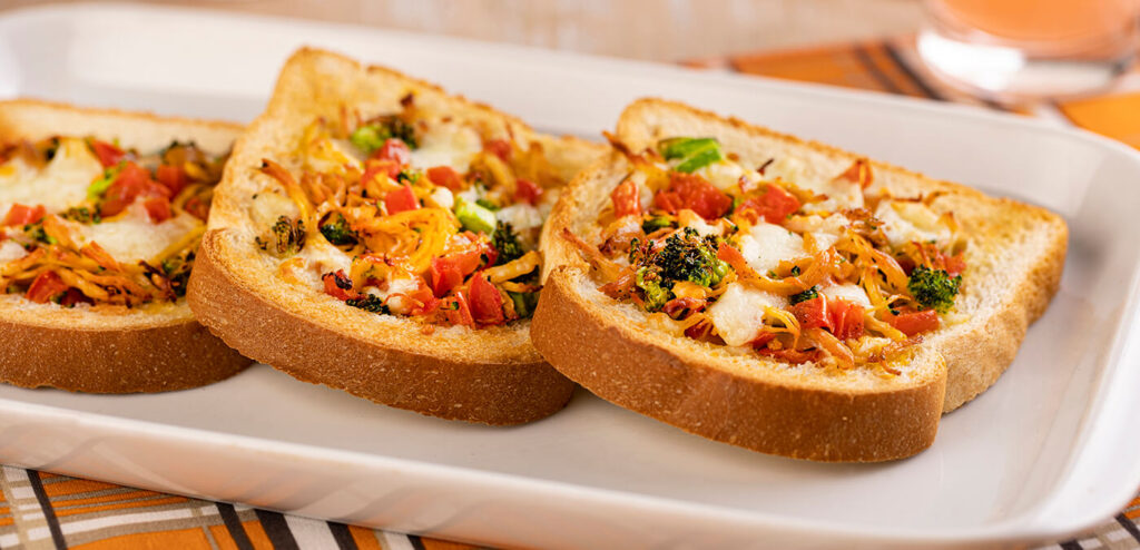 PIZZA DE PÃO DE FORMA