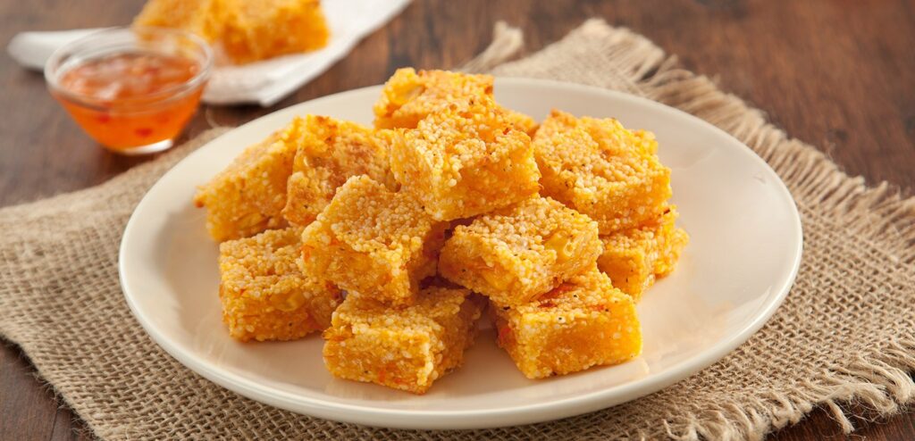 QUADRADINHOS DE TAPIOCA TEMPERADOS