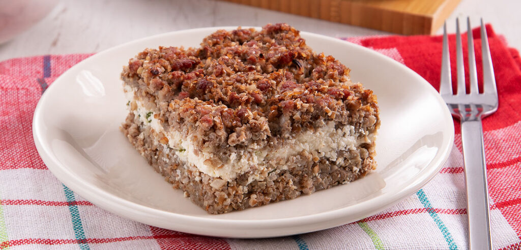 QUIBE DE CARNE MOÍDA E BERINJELA