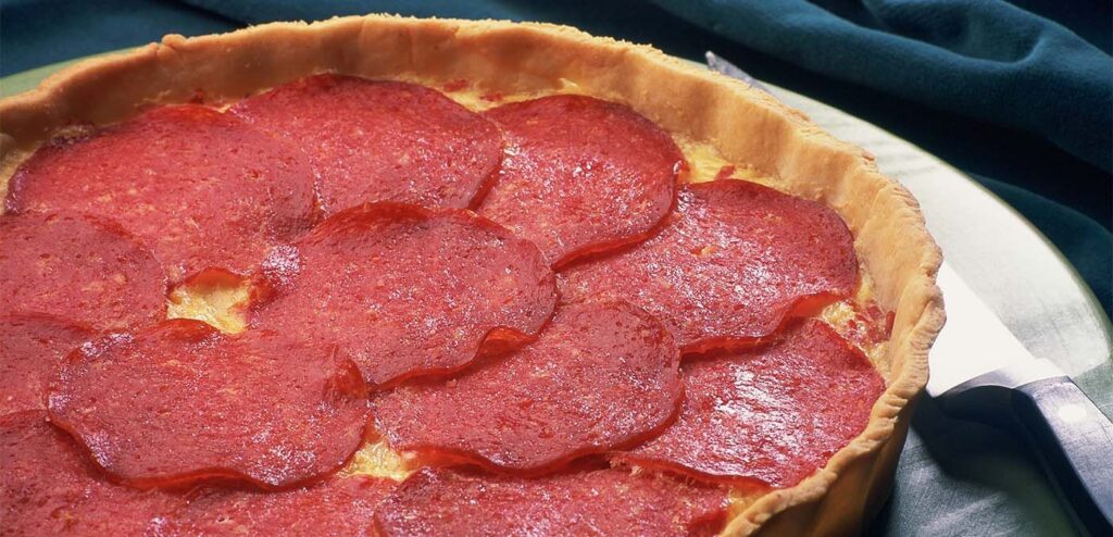 QUICHE COM SALAME