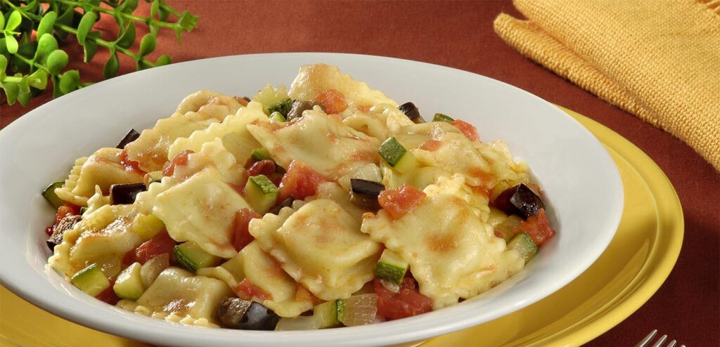 RAVIOLI ESPECIAL COM LEGUMES