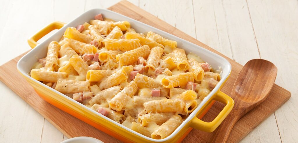 RECEITA DE MACARRÃO RIGATONI GRATINADO