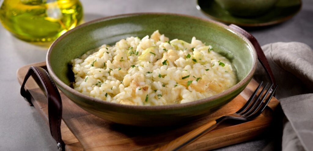 RISOTO DE BACALHAU