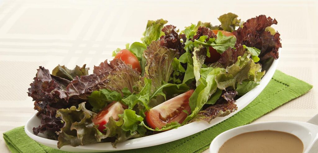 SALADA AO MOLHO SHOYU E IOGURTE