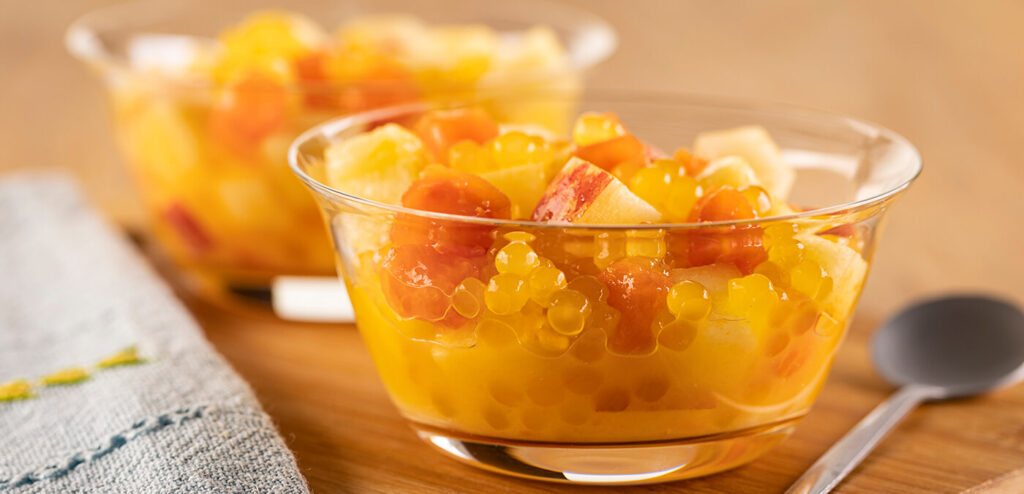 SALADA DE FRUTAS COM SAGU