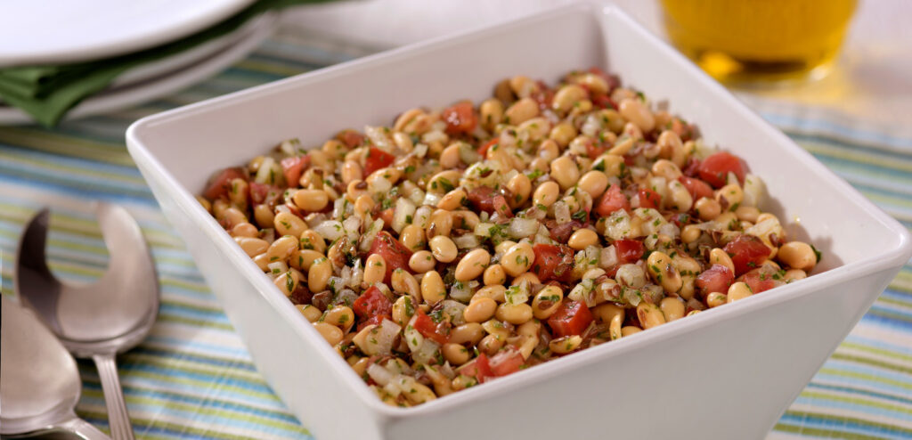 SALADA DE SOJA COM LINHAÇA