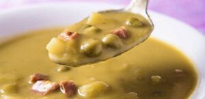 SOPA CREMOSA DE ERVILHAS À CALABRIA