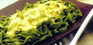 Talharim verde ao limão