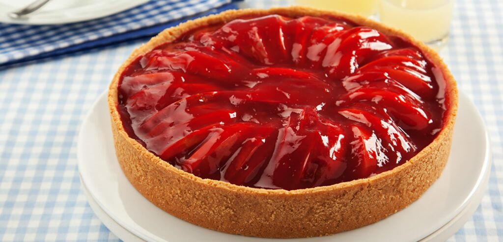 TORTA DE MAÇÃ COM GROSELHA