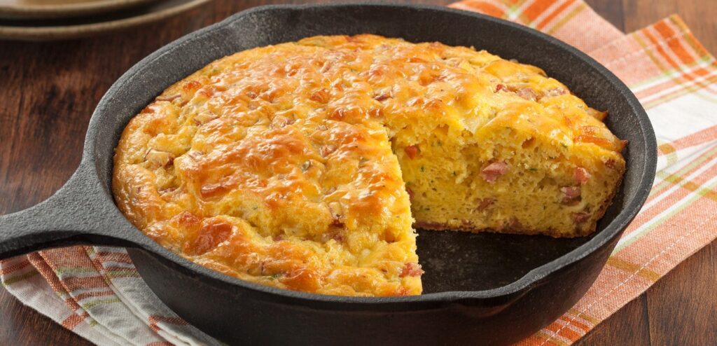 TORTA OMELETE COM LINGUIÇA