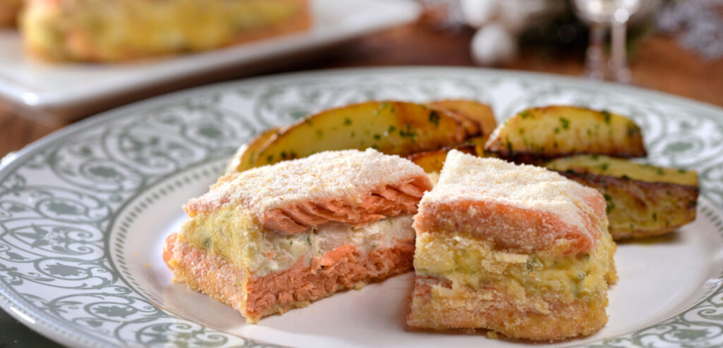 TRUTA SALMONADA RECHEADA COM PALMITO