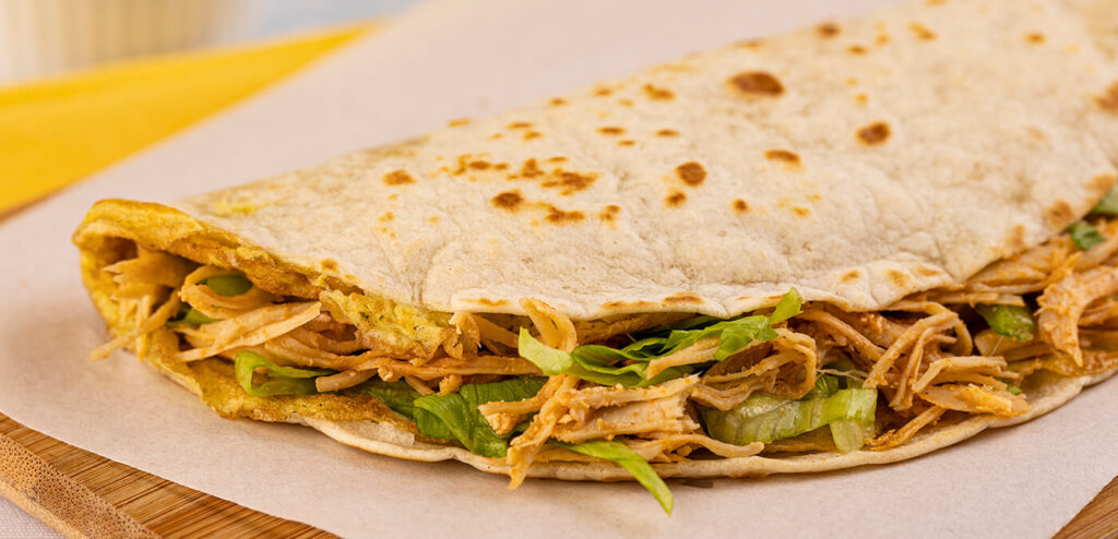 WRAP COM OVO E FRANGO