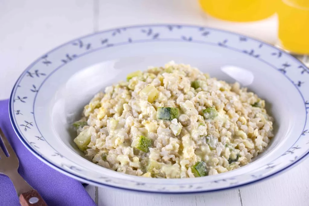 ARROZ INTEGRAL CREMOSO COM LEGUMES E OVO
