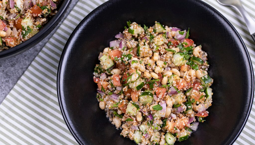 TABULE COM FEIJÃO MANTEIGUINHA