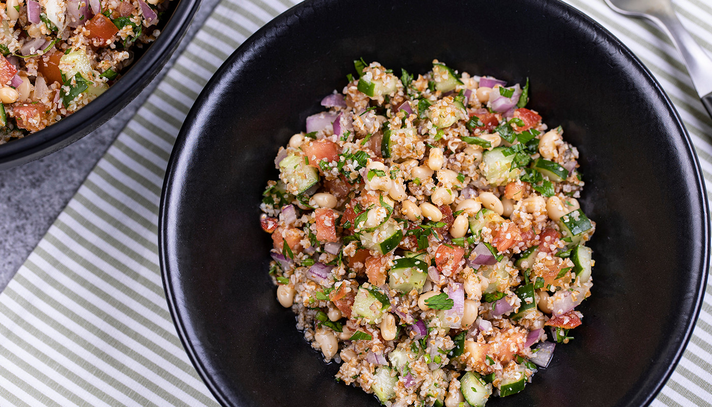 TABULE COM FEIJÃO MANTEIGUINHA