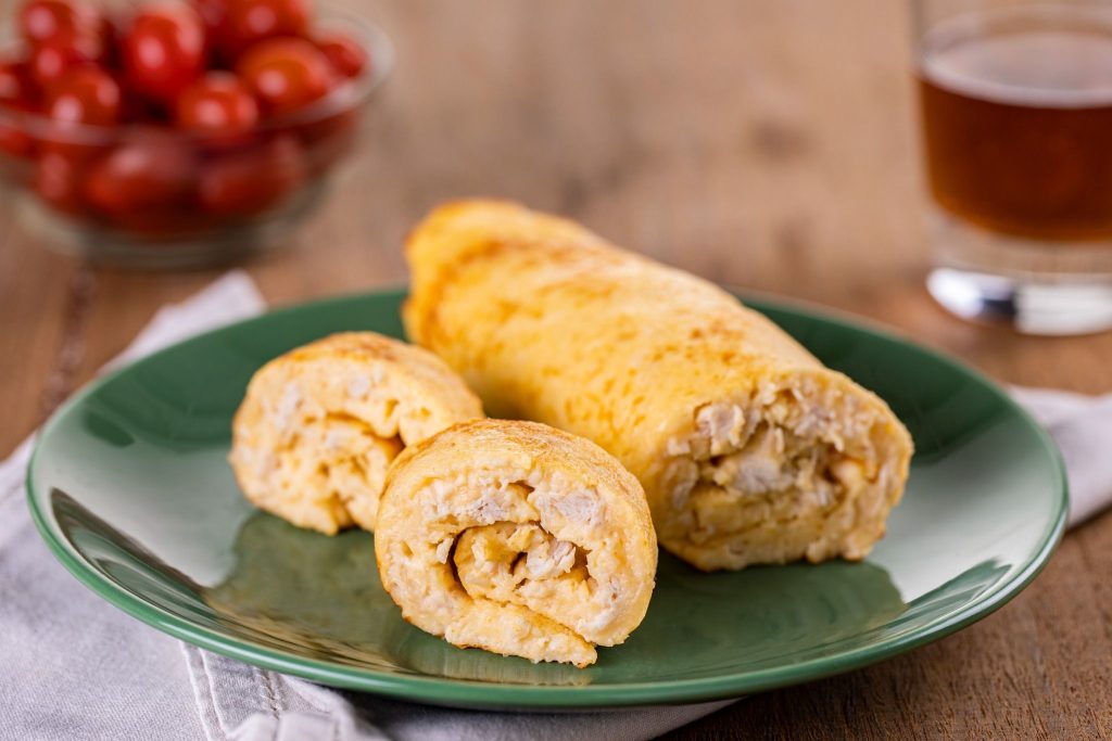 CREPIOCA RECHEADA COM FRANGO