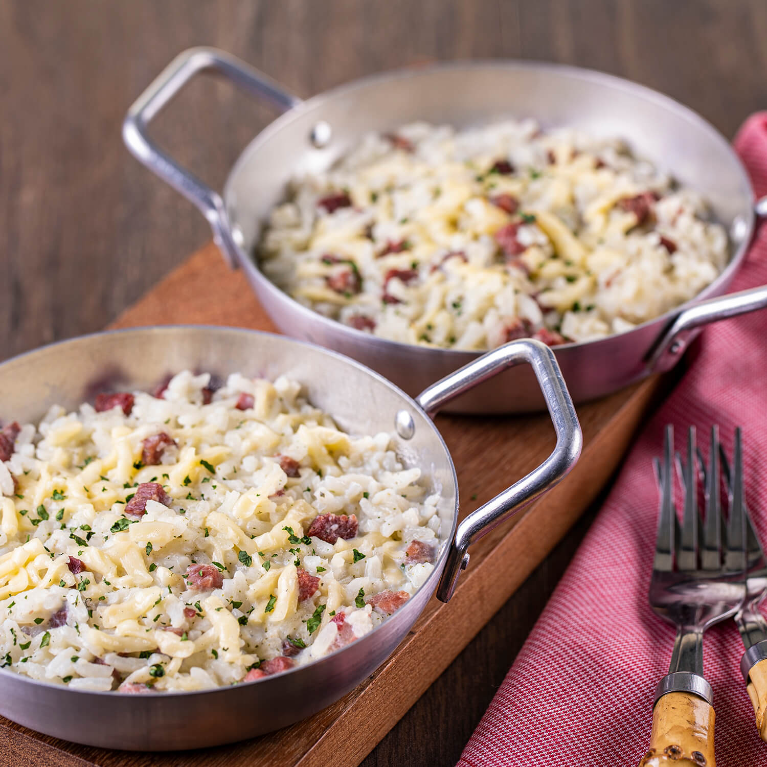 ARROZ CREMOSO COM CARNE DE SOL E QUEIJO DE COALHO