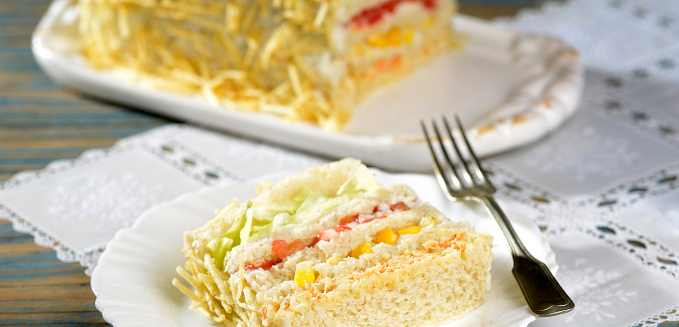 Torta fria de pão de forma